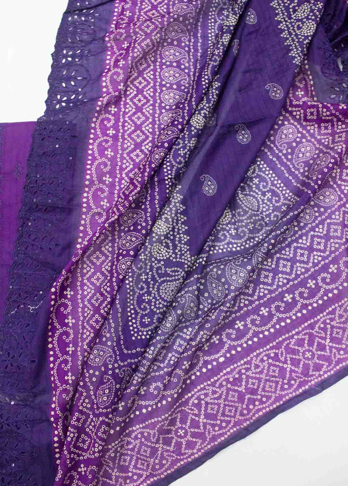 Bin Saeed Fabric - EU-0577-3 Piece Lawn Embroidered UnStitched Suit