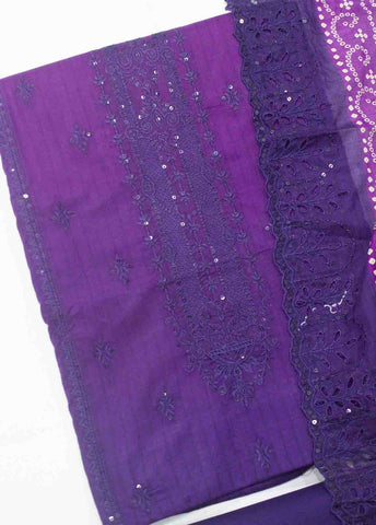 Bin Saeed Fabric - EU-0577-3 Piece Lawn Embroidered UnStitched Suit