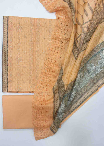 Bin Saeed Fabric - EU-0578-3 Piece Lawn Embroidered UnStitched Suit