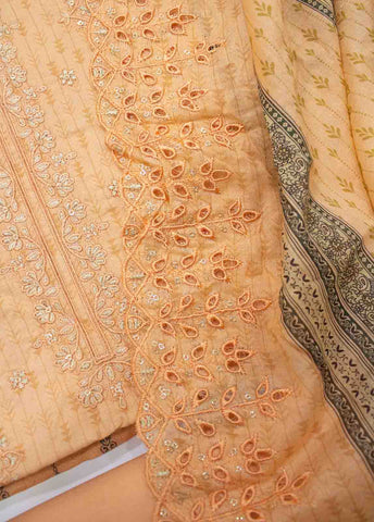 Bin Saeed Fabric - EU-0578-3 Piece Lawn Embroidered UnStitched Suit