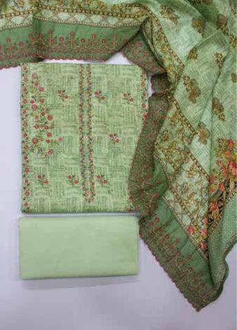 Bin Saeed Fabric - EU-0585-3 Piece UnStitched Lawn Cut Work Embroidery