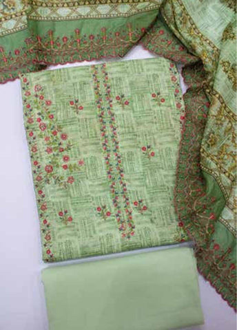 Bin Saeed Fabric - EU-0585-3 Piece UnStitched Lawn Cut Work Embroidery