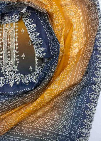 Bin Saeed Fabric - EU-0592-3 Piece Lawn Embroidered UnStitched Suit