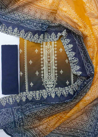 Bin Saeed Fabric - EU-0592-3 Piece Lawn Embroidered UnStitched Suit