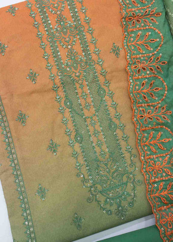 Bin Saeed Fabric - EU-0594-3 Piece Lawn Embroidered UnStitched Suit