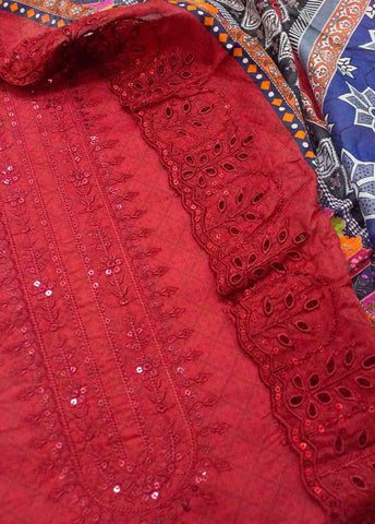 Bin Saeed Fabric - EU-0602-3 Piece Lawn Embroidered UnStitched Suit