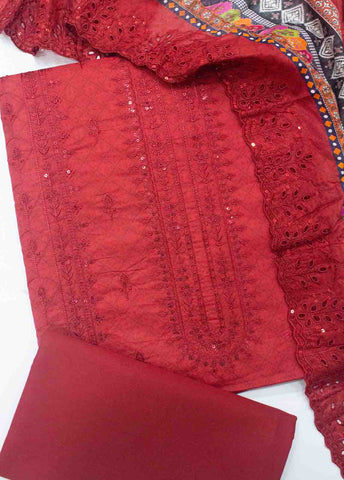 Bin Saeed Fabric - EU-0602-3 Piece Lawn Embroidered UnStitched Suit