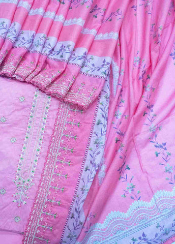 EU-257- 3 Piece Lawn Embroidered UnStitched Suit