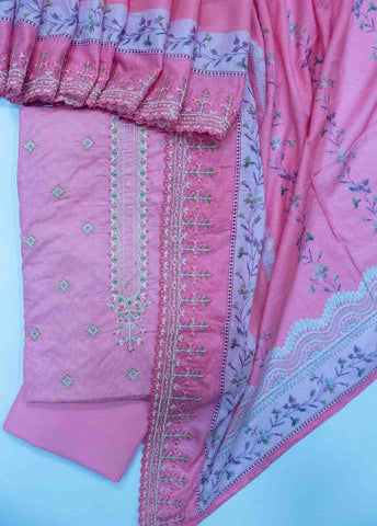 EU-257- 3 Piece Lawn Embroidered UnStitched Suit