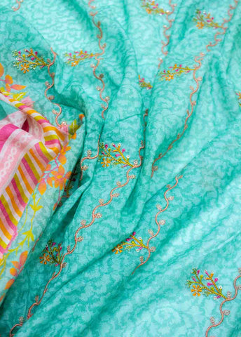 Bin Saeed Fabric - EU-R275-3 Piece Unstitched Lawn Embroidery Suit