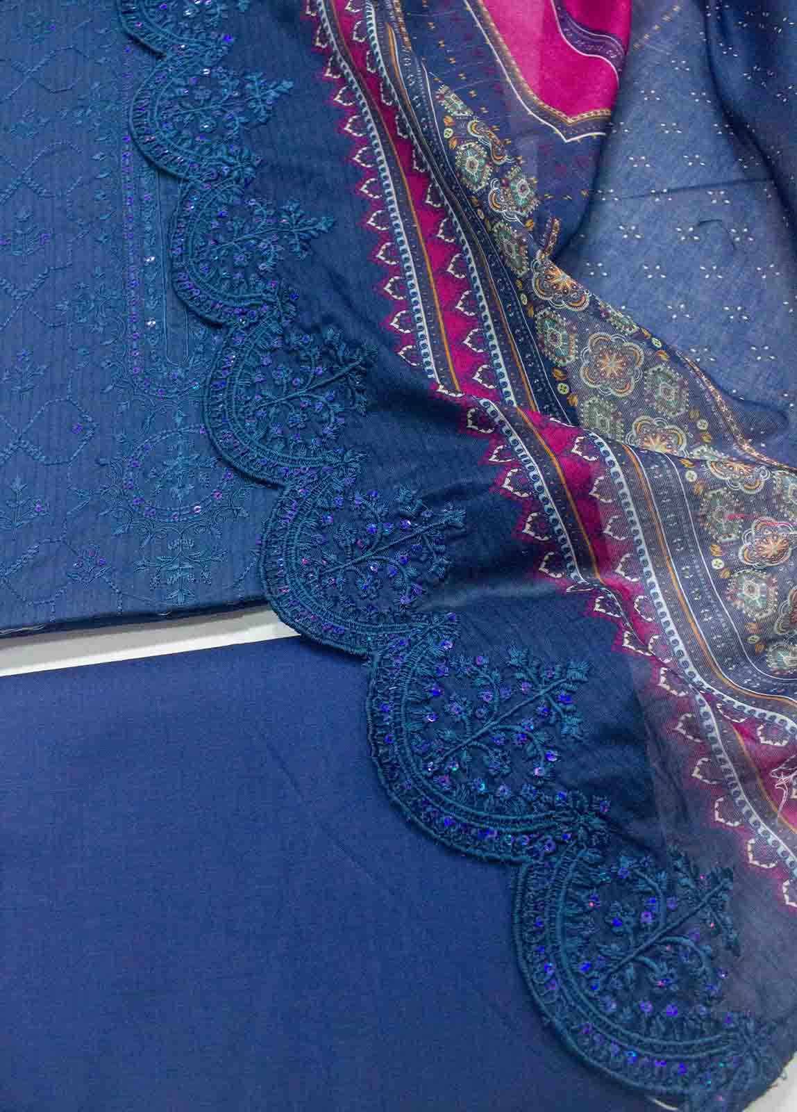 EU-R276-3 Piece Unstitched Lawn Embroidery Suit