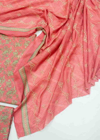 Bin Saeed Fabric - EU-R556-3 Piece Unstitched Lawn Embroidery Suit