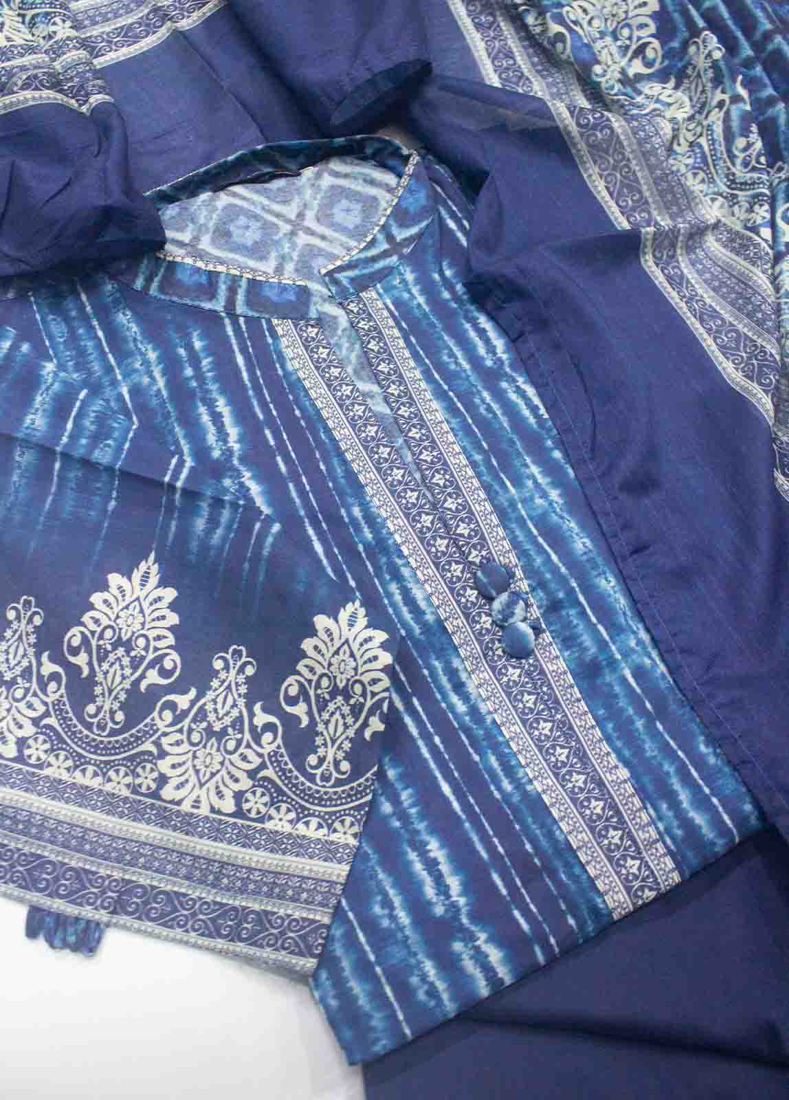 Bin Saeed Fabric - F-0023- 3 Piece Printed Stitched Suit