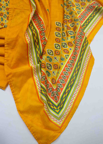 Bin Saeed Fabric - F-0024- 3 Piece Printed Stitched Suit