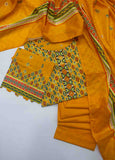 F-0024- 3 Piece Printed Stitched Suit