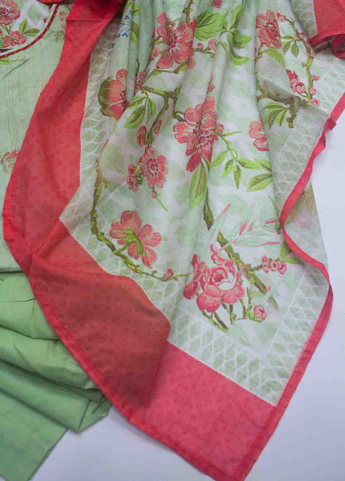 Bin Saeed Fabric - F-0033- 3 Piece Printed Stitched Suit