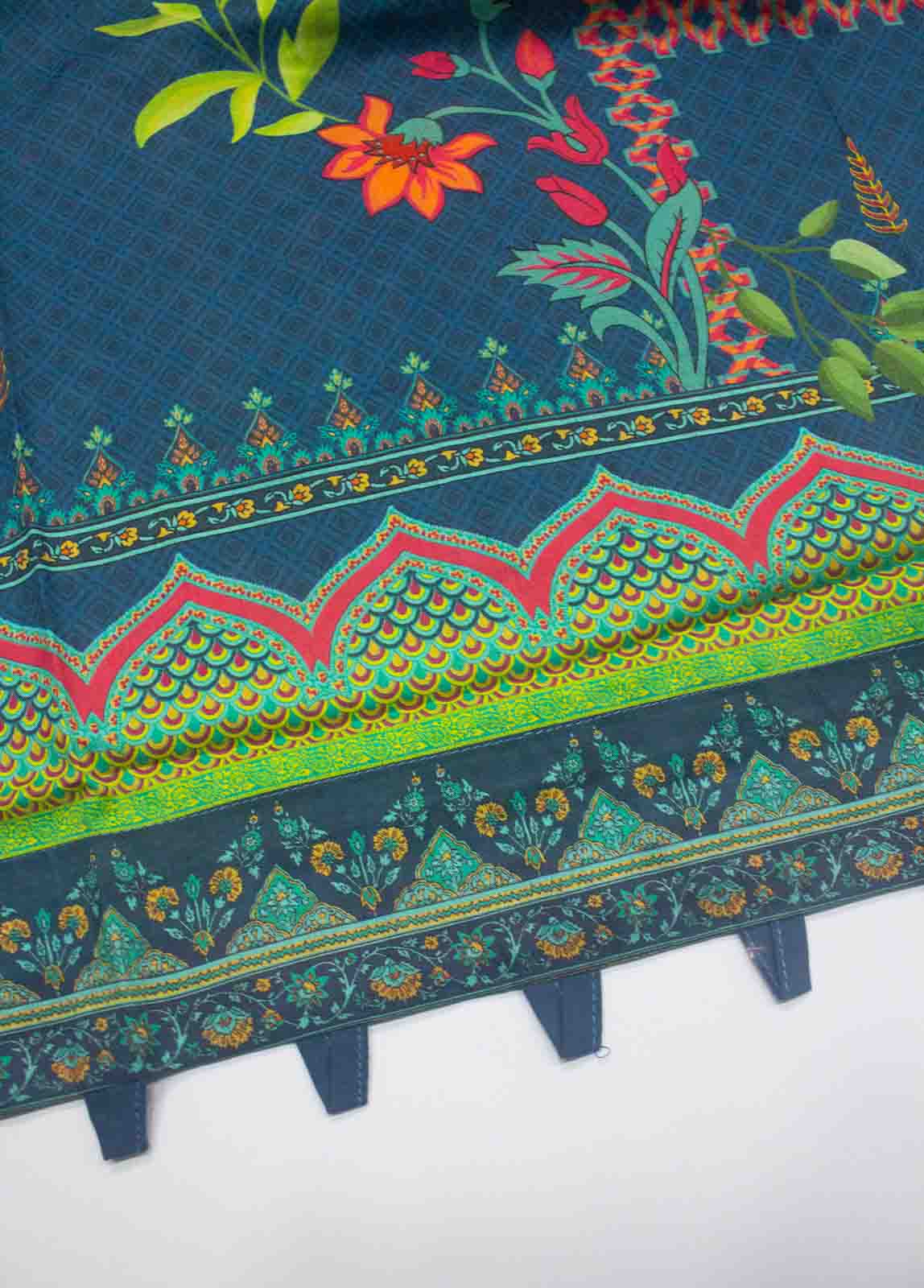 Bin Saeed Fabric - F-0034- 3 Piece Printed Stitched Suit