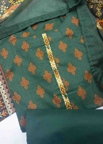 Bin Saeed Fabric - F-0110- 3 Piece Printed Stitched Suit