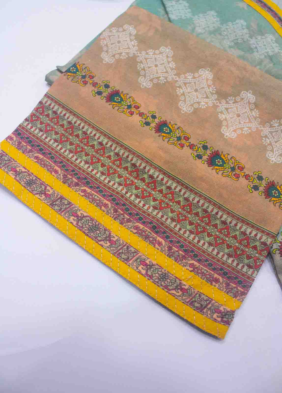 Bin Saeed Fabric - F-0122- 3 Piece Printed Stitched Suit