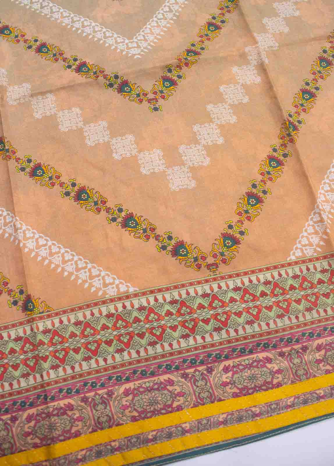 Bin Saeed Fabric - F-0122- 3 Piece Printed Stitched Suit