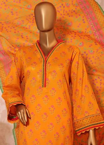 Bin Saeed Fabric - F-0272 - 3 Piece Printed Lawn Stitched Suit