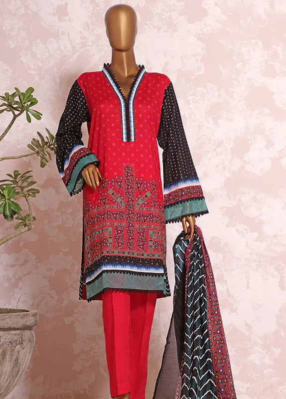 Bin Saeed Fabric - F-0282 - 3 Piece Printed Lawn Stitched Suit