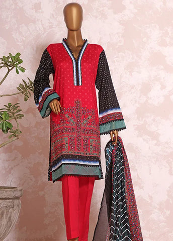Bin Saeed Fabric - F-0282 - 3 Piece Printed Lawn Stitched Suit