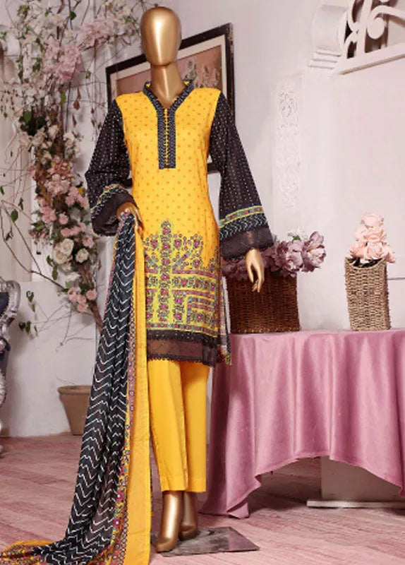 Bin Saeed Fabric - F-0372 - 3 Piece Printed Lawn Stitched Suit