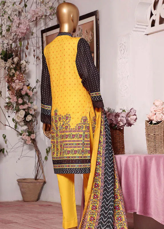 Bin Saeed Fabric - F-0372 - 3 Piece Printed Lawn Stitched Suit