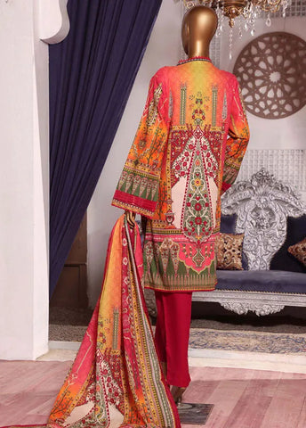 Bin Saeed Fabric - F-0376 - 3 Piece Printed Lawn Stitched Suit