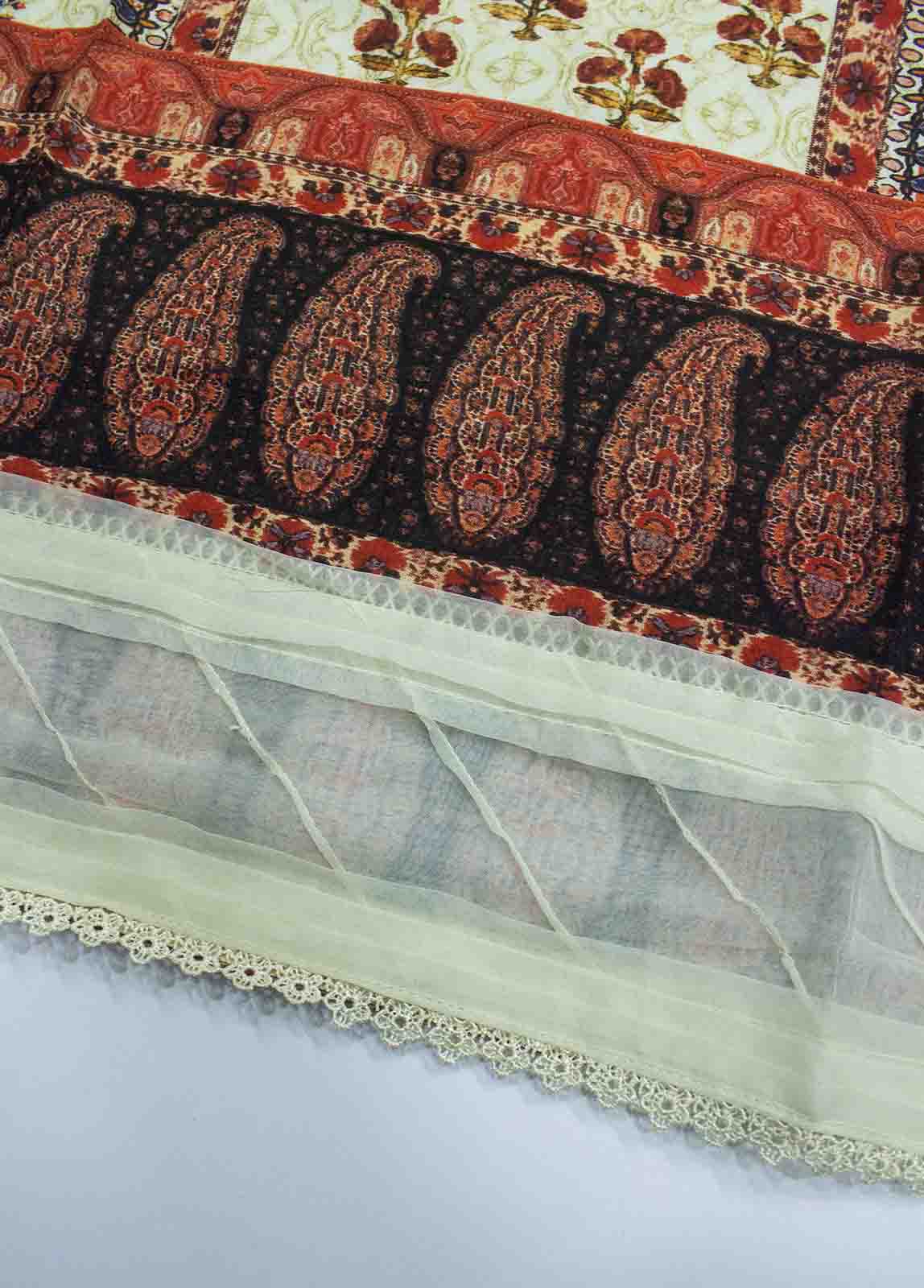 Bin Saeed Fabric - F-0407 - 3 Piece Printed Stitched Suit