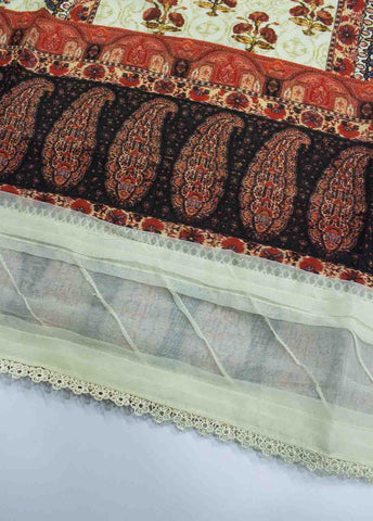 Bin Saeed Fabric - F-0407 - 3 Piece Printed Stitched Suit