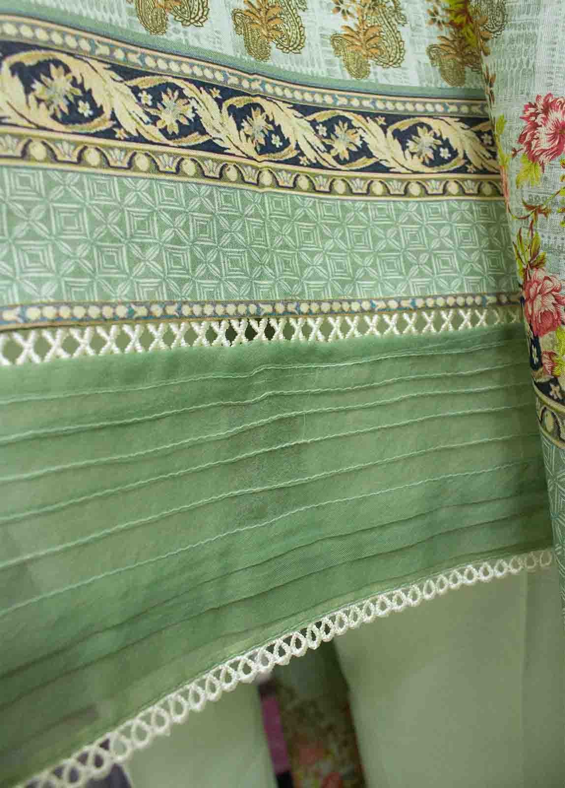 Bin Saeed Fabric - F-0415- 3 Piece Printed Stitched Suit