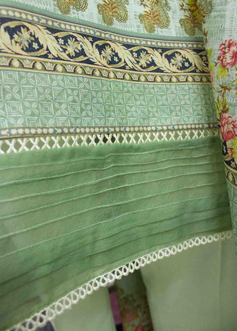 Bin Saeed Fabric - F-0415- 3 Piece Printed Stitched Suit