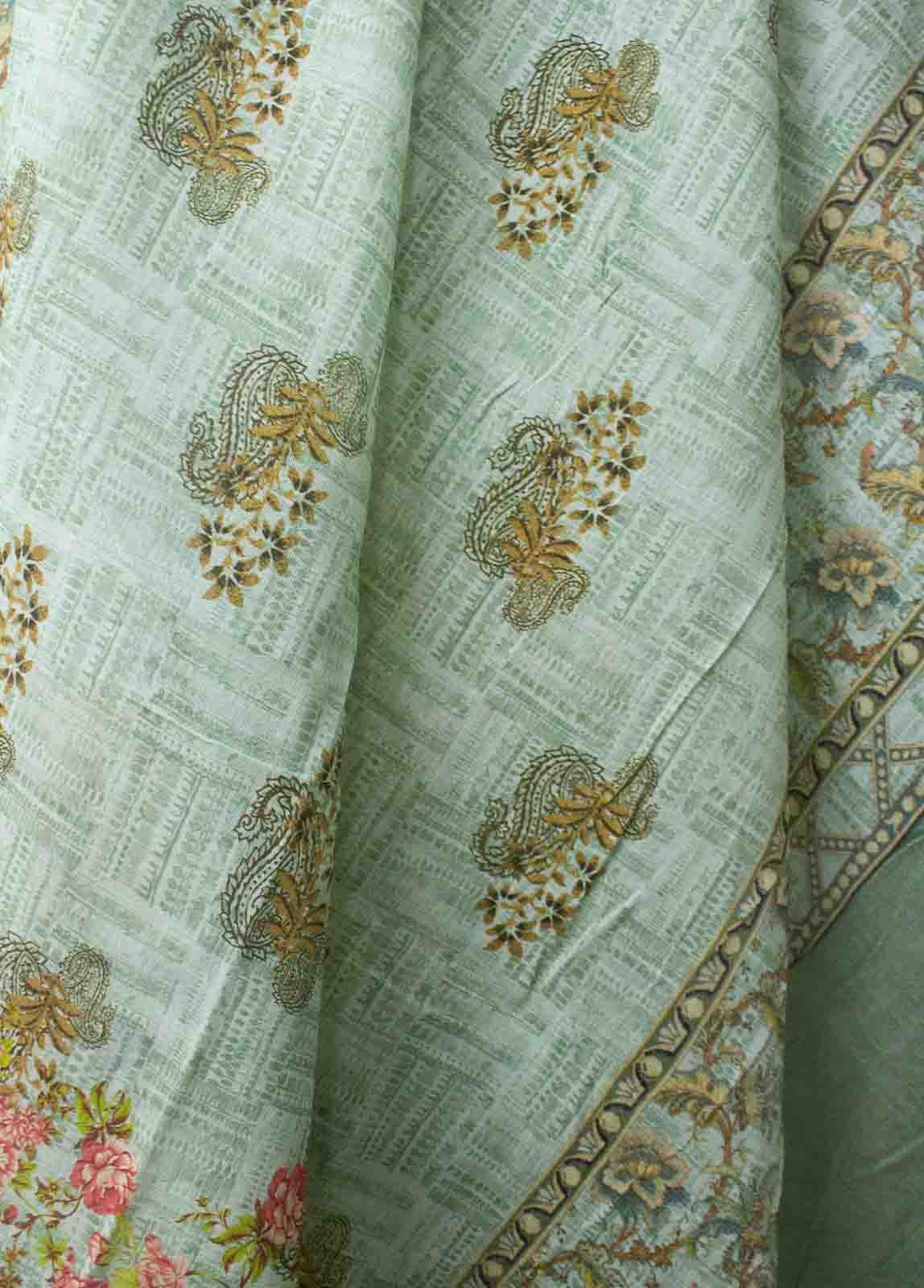 Bin Saeed Fabric - F-0415- 3 Piece Printed Stitched Suit