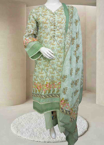 Bin Saeed Fabric - F-0415- 3 Piece Printed Stitched Suit