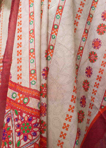 Bin Saeed Fabric - F-0420- 3 Piece Printed Stitched Suit