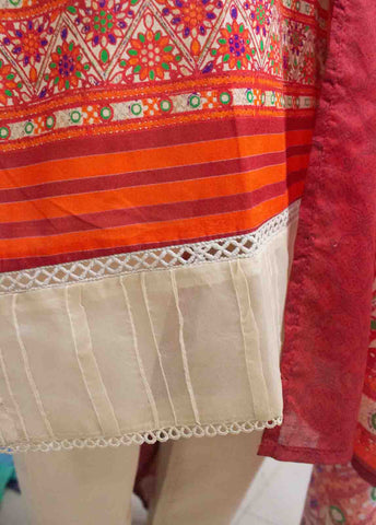 Bin Saeed Fabric - F-0420- 3 Piece Printed Stitched Suit