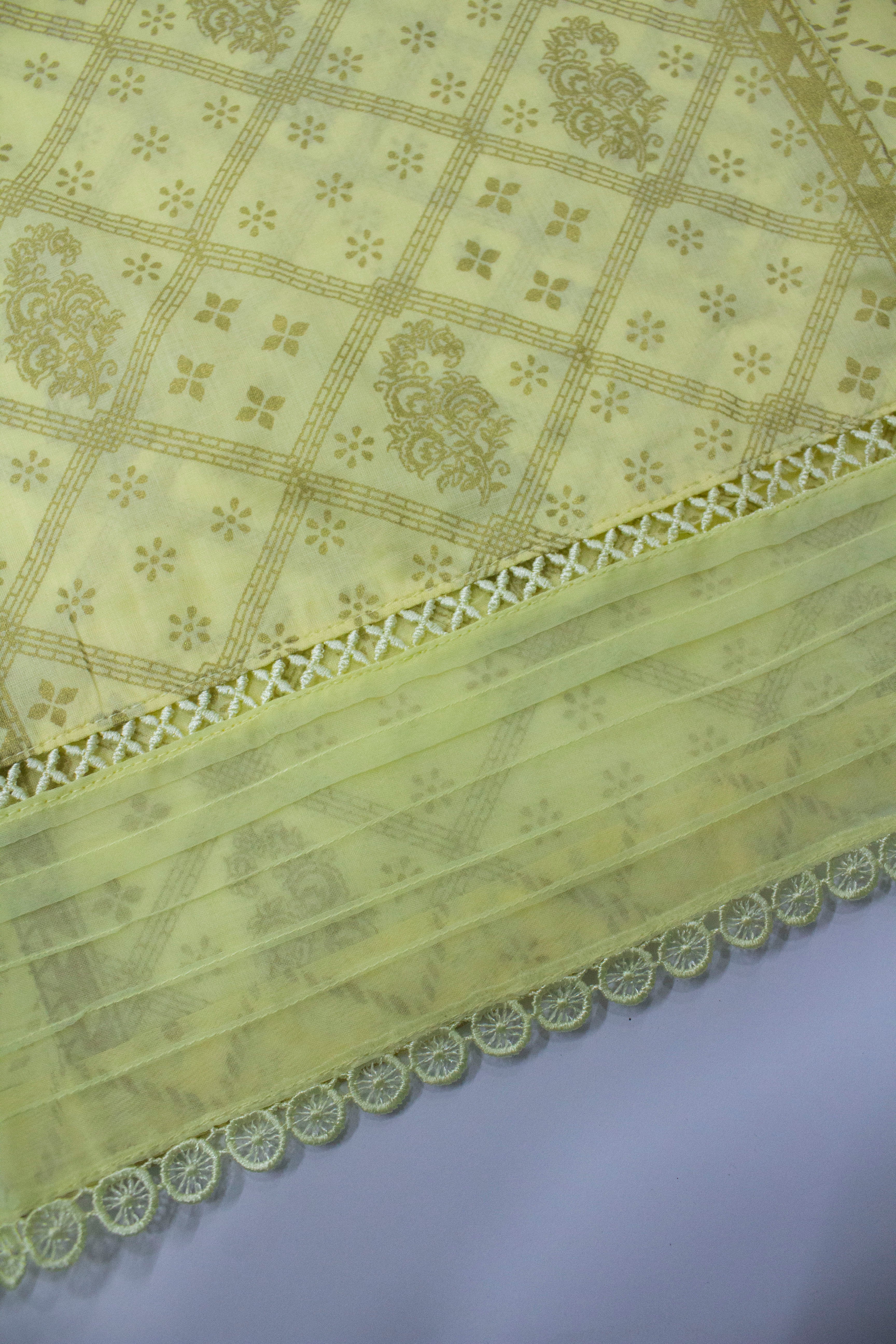 Bin Saeed Fabric - F-0531- 3 Piece Printed Stitched