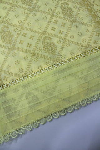 Bin Saeed Fabric - F-0531- 3 Piece Printed Stitched