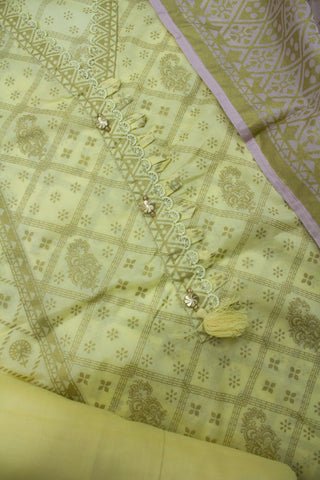 Bin Saeed Fabric - F-0531- 3 Piece Printed Stitched