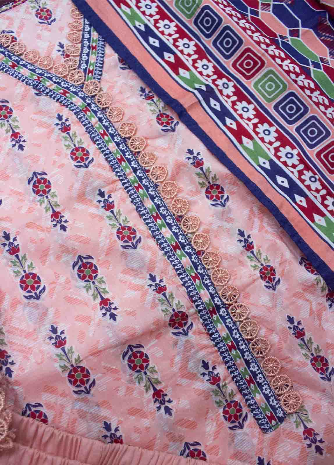 Bin Saeed Fabric - F-0535 - 3 Piece Printed Stitched Suit