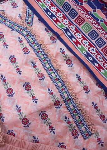 Bin Saeed Fabric - F-0535 - 3 Piece Printed Stitched Suit