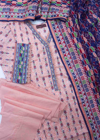 Bin Saeed Fabric - F-0535 - 3 Piece Printed Stitched Suit
