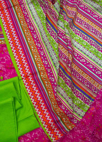 Bin Saeed Fabric - F-0542- 3 Piece Printed Stitched Suit