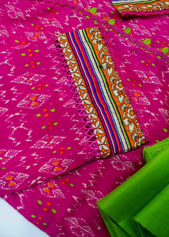 Bin Saeed Fabric - F-0542- 3 Piece Printed Stitched Suit