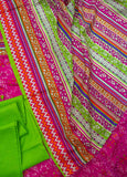 F-0542- 3 Piece Printed Stitched Suit