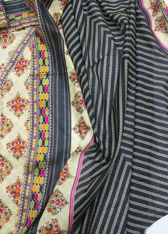 Bin Saeed Fabric - F-0544- 3 Piece Printed Stitched Suit