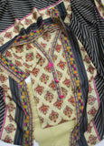 F-0544- 3 Piece Printed Stitched Suit