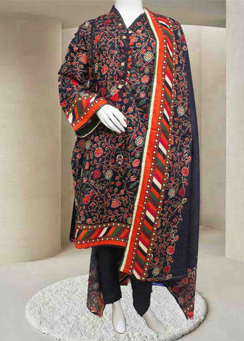 Bin Saeed Fabric - F-0615- 3 Piece Printed Stitched Suit